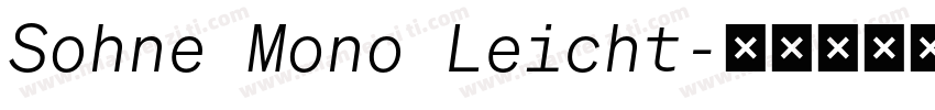 Sohne Mono Leicht字体转换